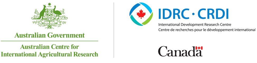 Australian Centre for International Agricultural Research, IDRC and Canada logos